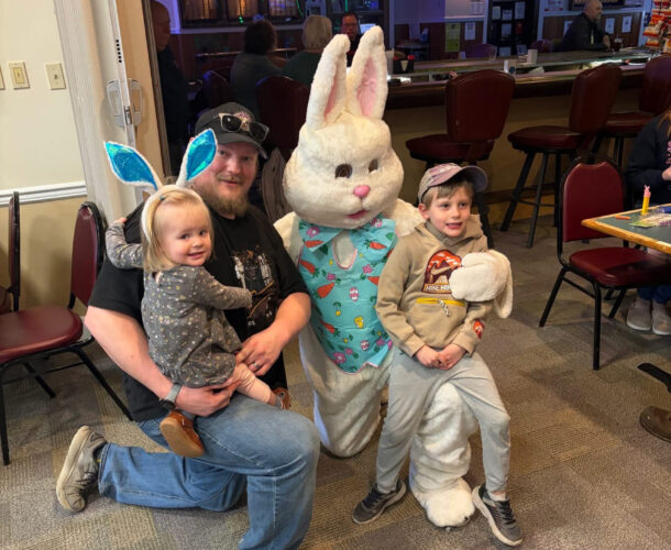 Easter Bunny visits the Bellefonte Elks Lodge